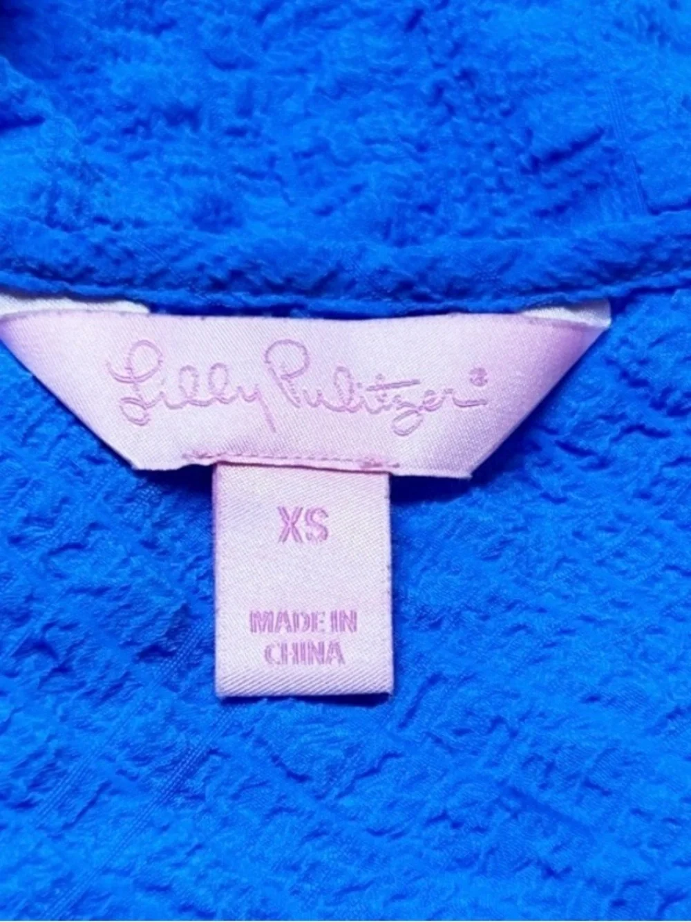 Lilly Pulitzer Women’s Aletta Lapis Blue Texturized Tank Camisole Top Size XS